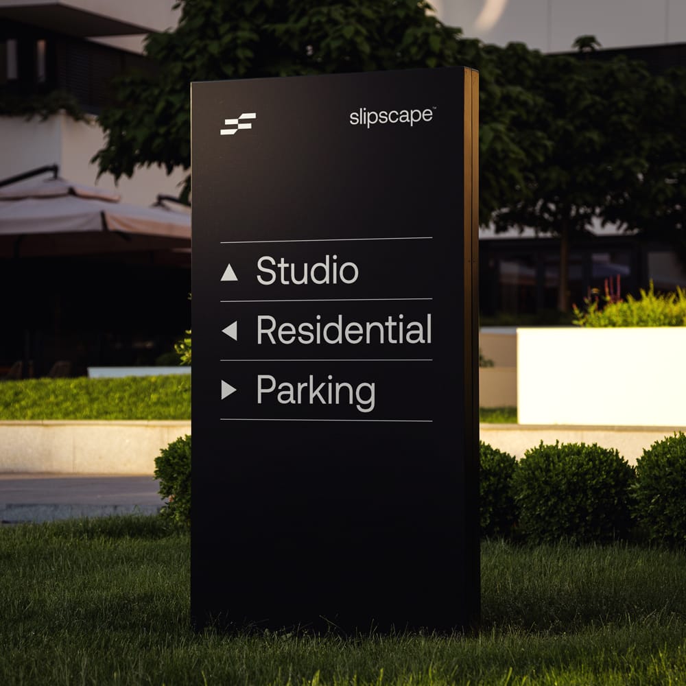 Free Outdoor Wayfinding Sign Mockup PSD