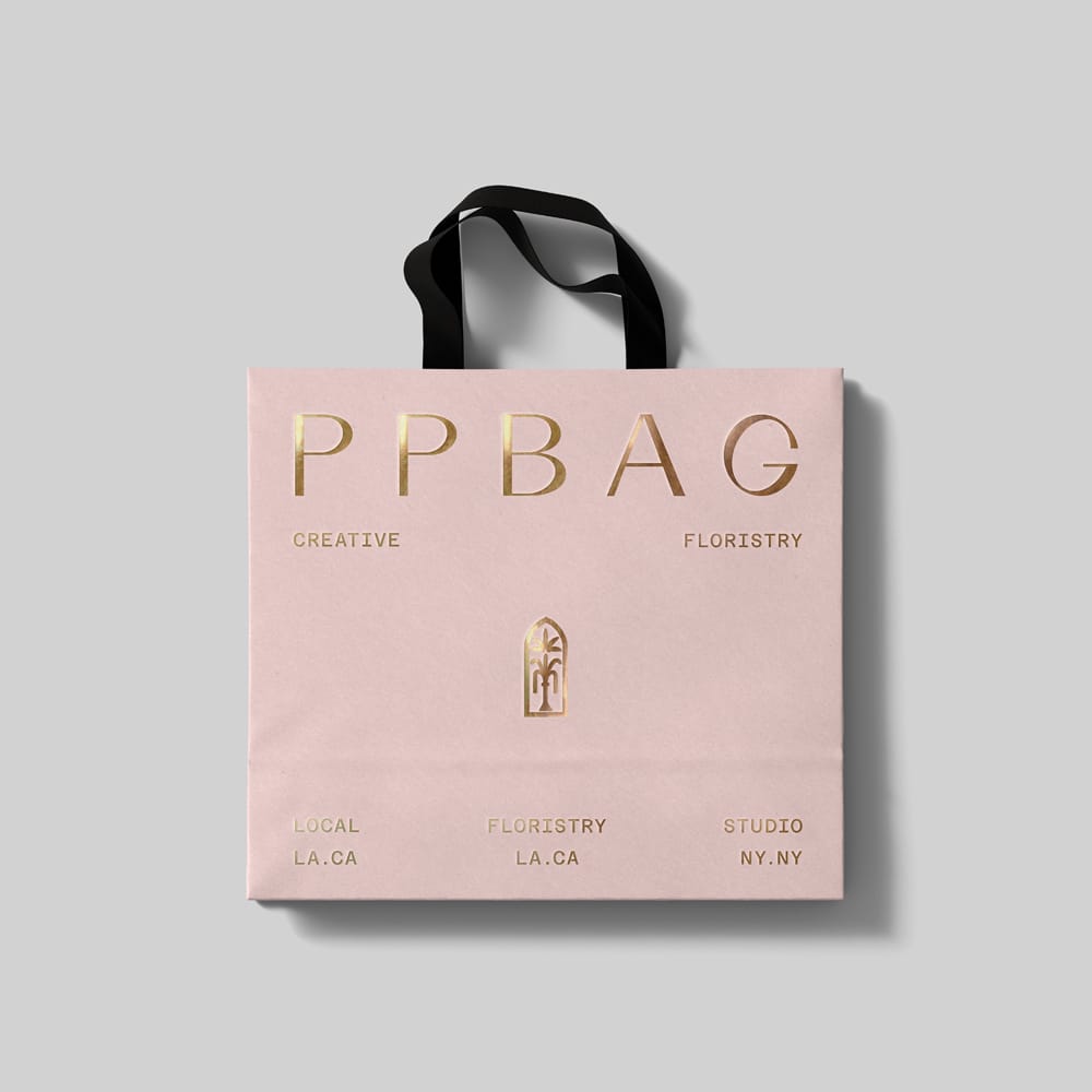 Free Paper Bag Mockup V38 Top View PSD