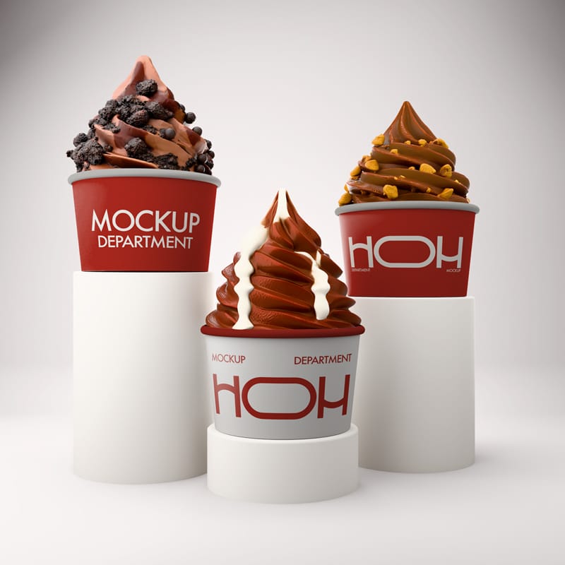 Hard Scoop Mockups PSD