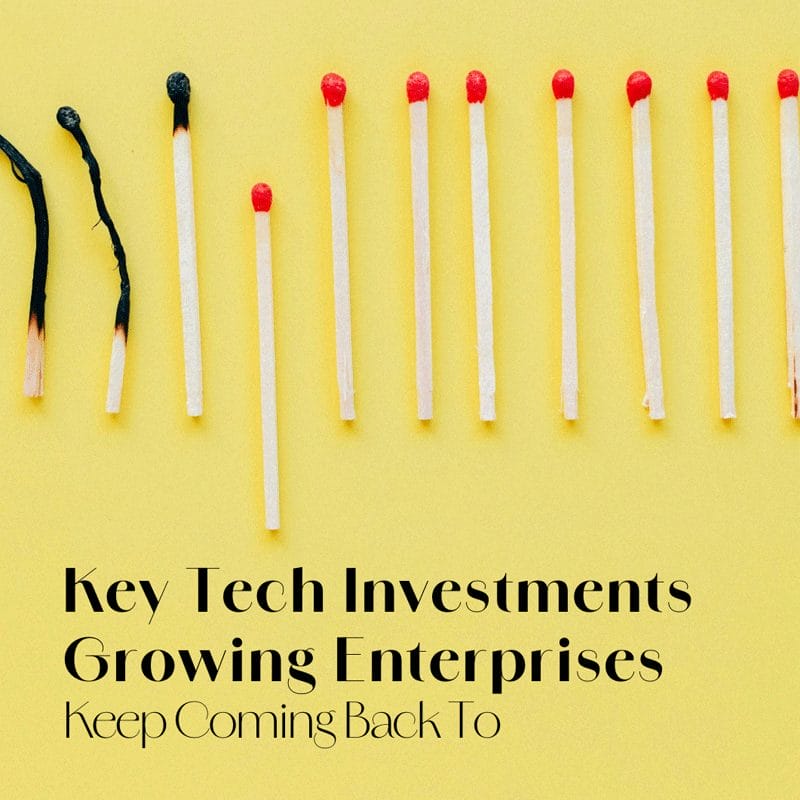 Key Tech Investments Growing Enterprises Keep Coming Back To