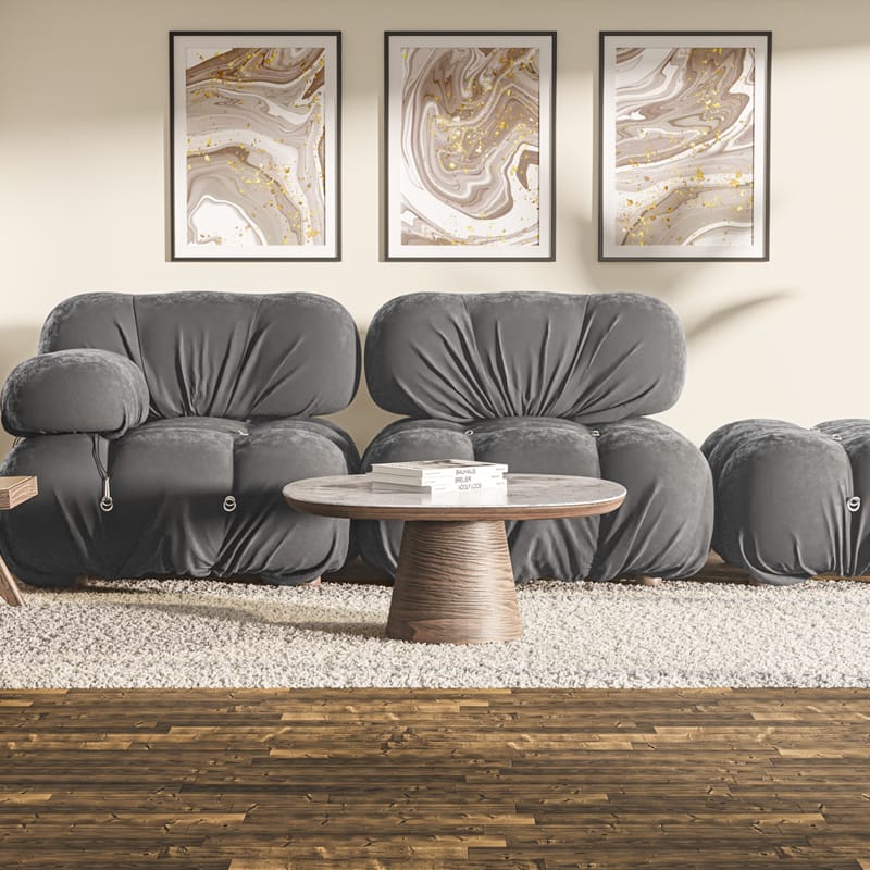 Living Room Interior Mockup PSD