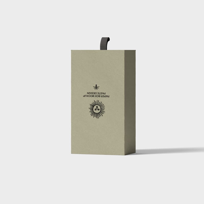 Paper Box Mockup V37 Front View PSD
