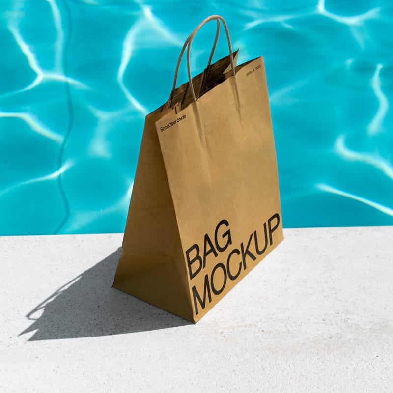 Poolside Bag Mockup PSD