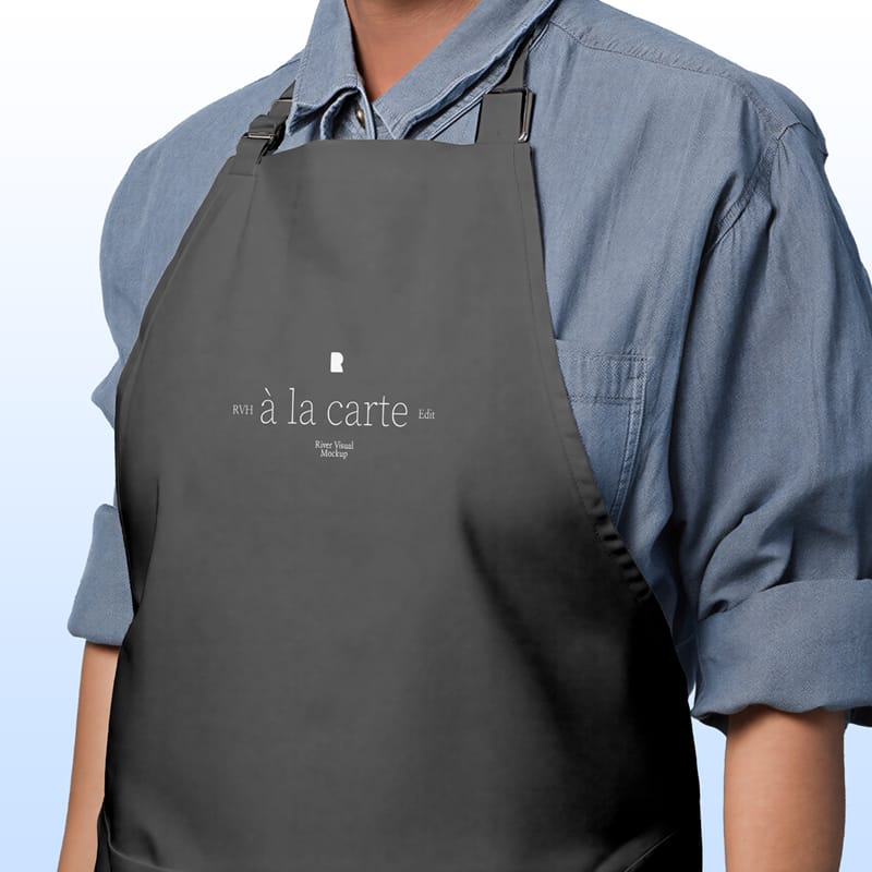 Realistic Kitchen Apron Mockup PSD