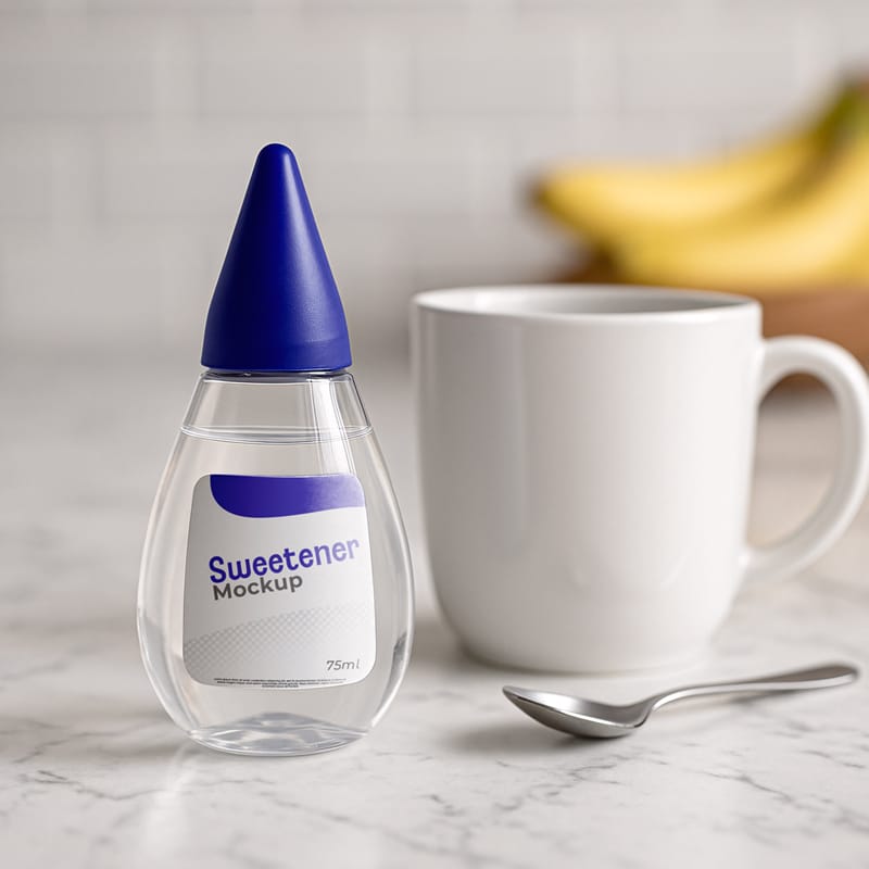 Sweetener Packaging Mockup PSD