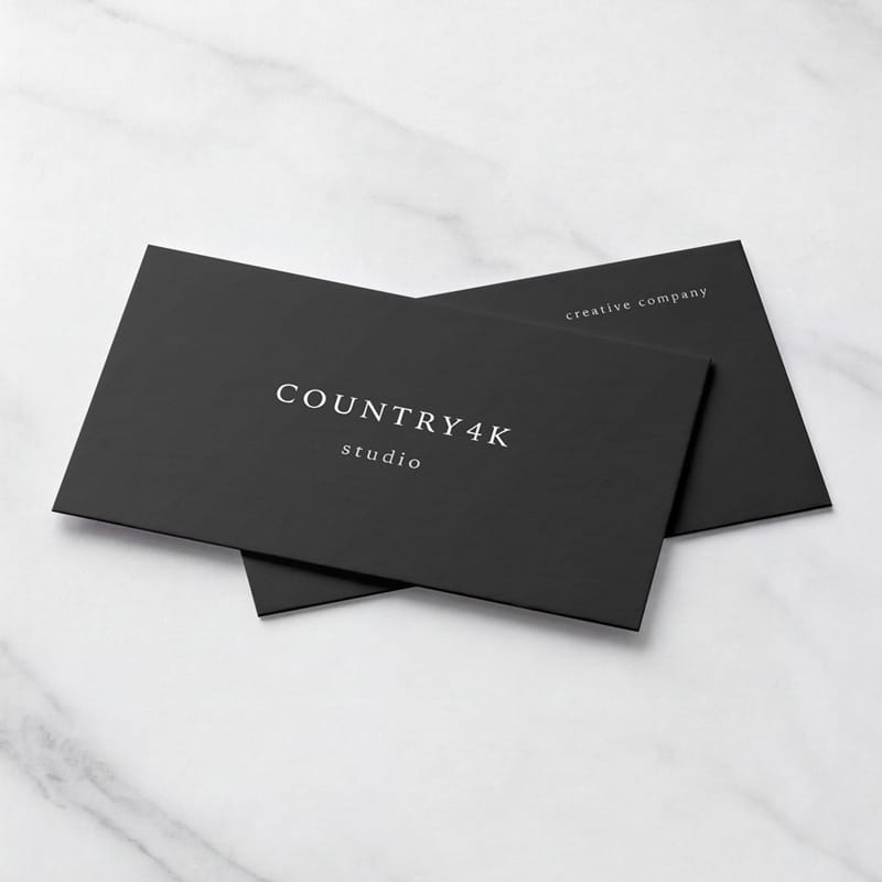 Top View Business Cards Mockup Template PSD