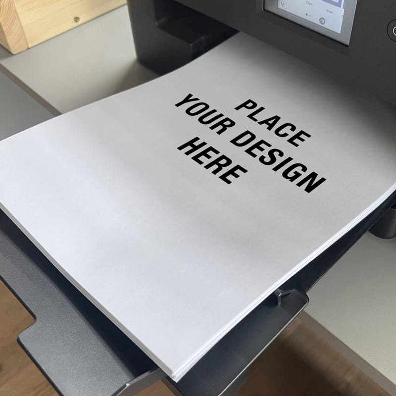 A4 Printer Paper Mockup PSD