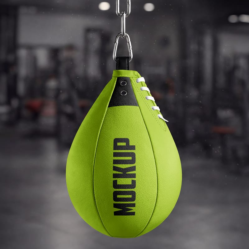 Boxing Speed Bag Mockup PSD