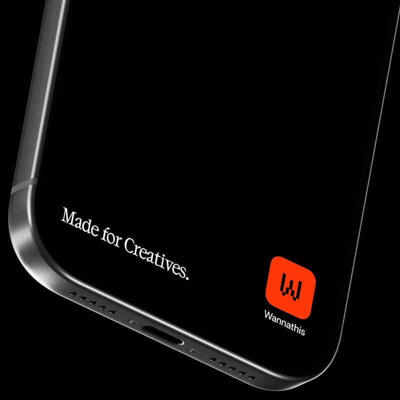 Dark Crop iPhone Mockup PSD