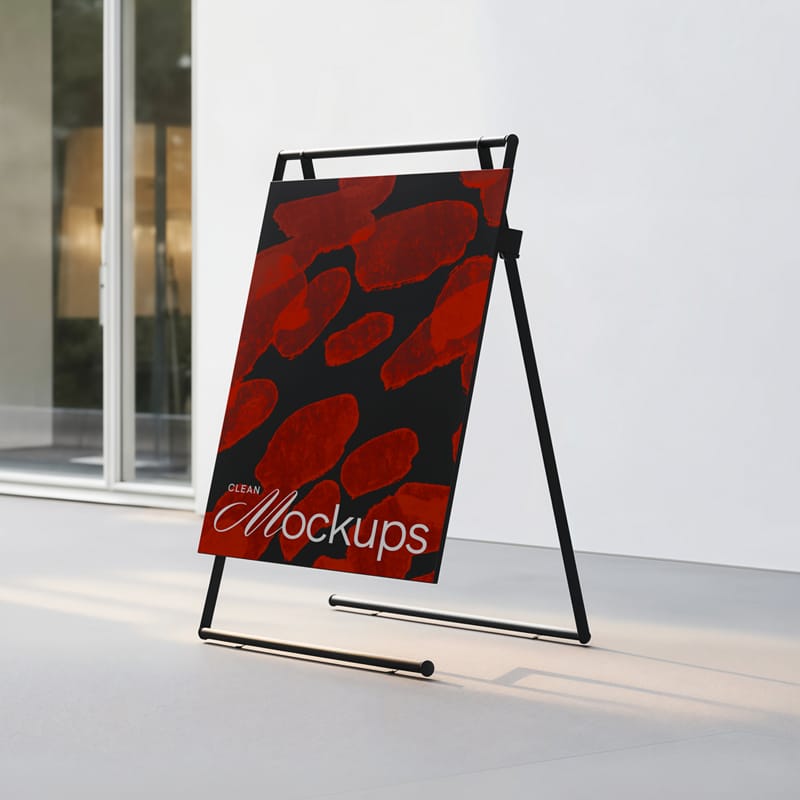 Exterior Signage Mockup PSD
