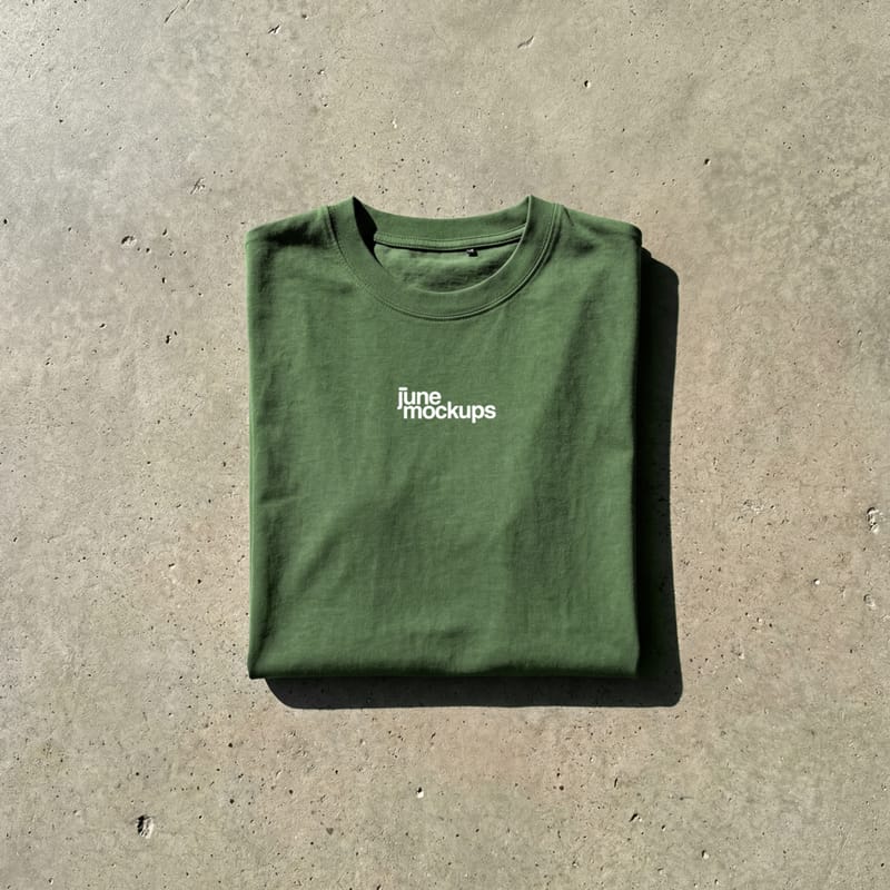 Folded Streetwear Mockup PSD