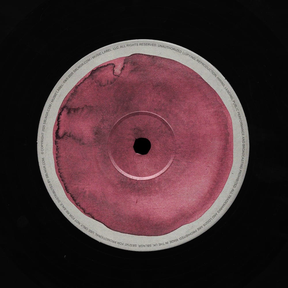Free 12" Inch Vinyl Label Mockup Template PSD