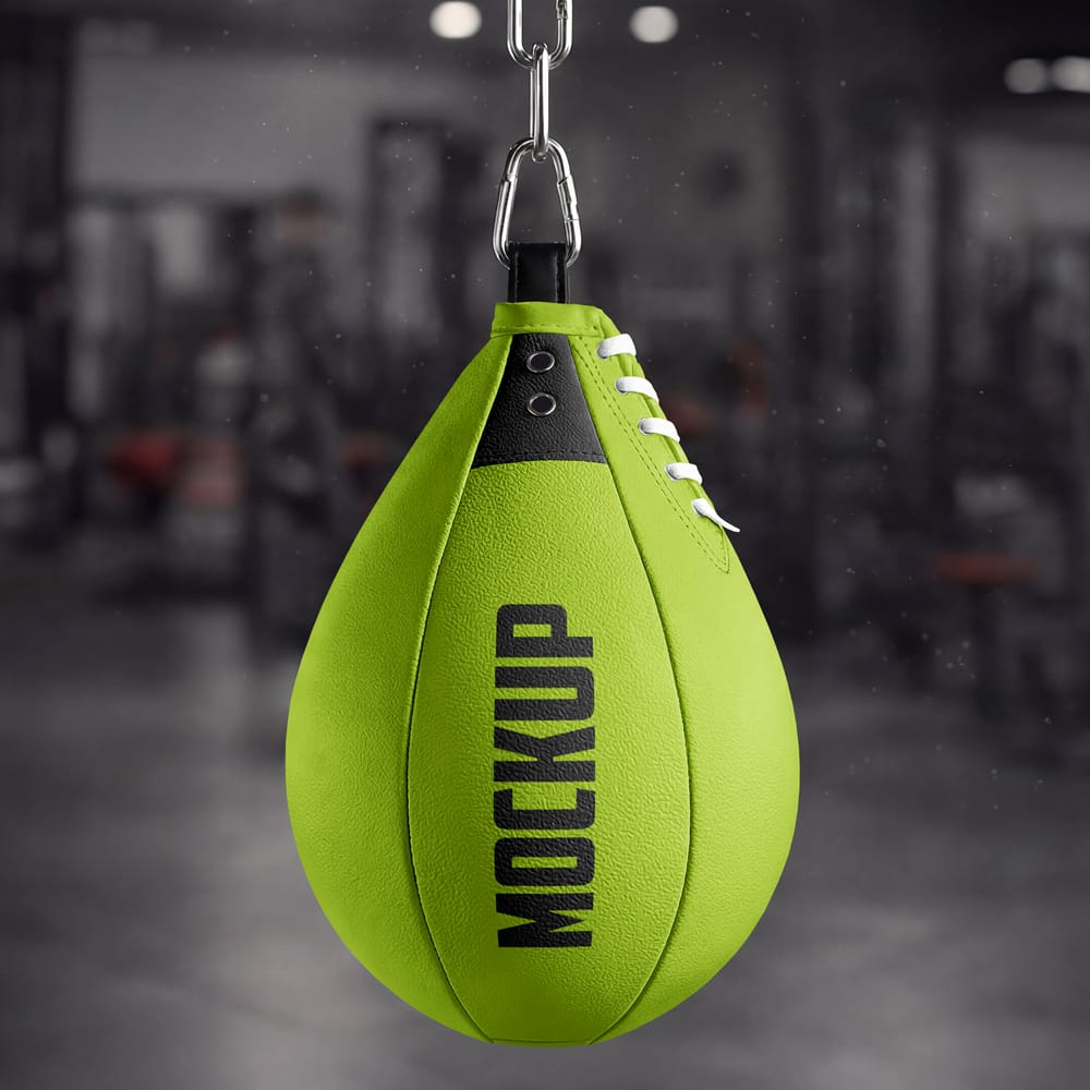 Free Boxing Speed Bag Mockup PSD