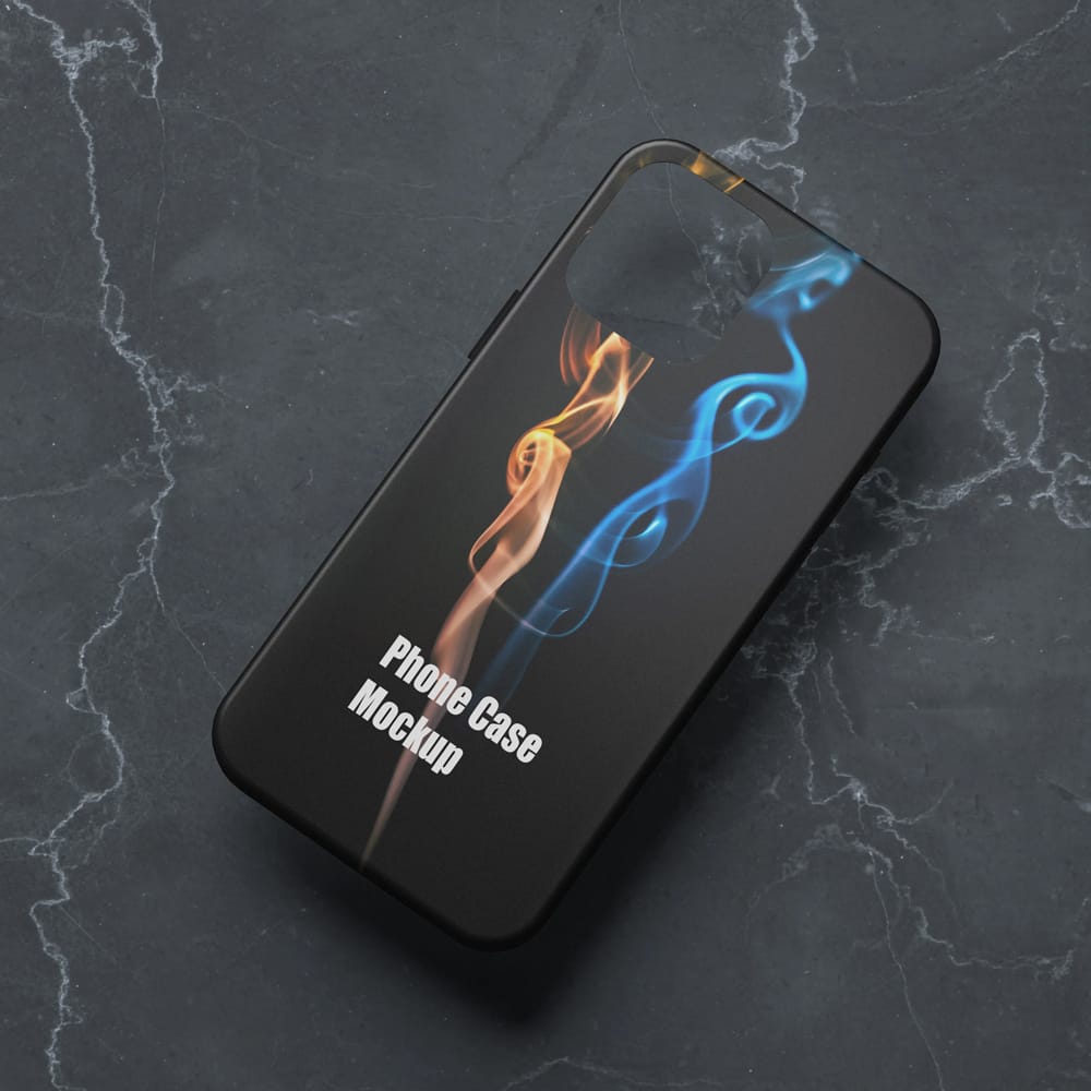 Free Case Phone Mockup PSD