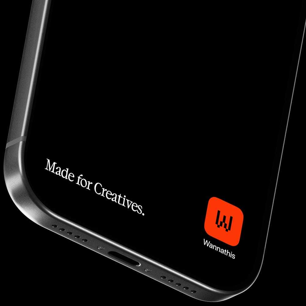Free Dark Crop iPhone Mockup PSD