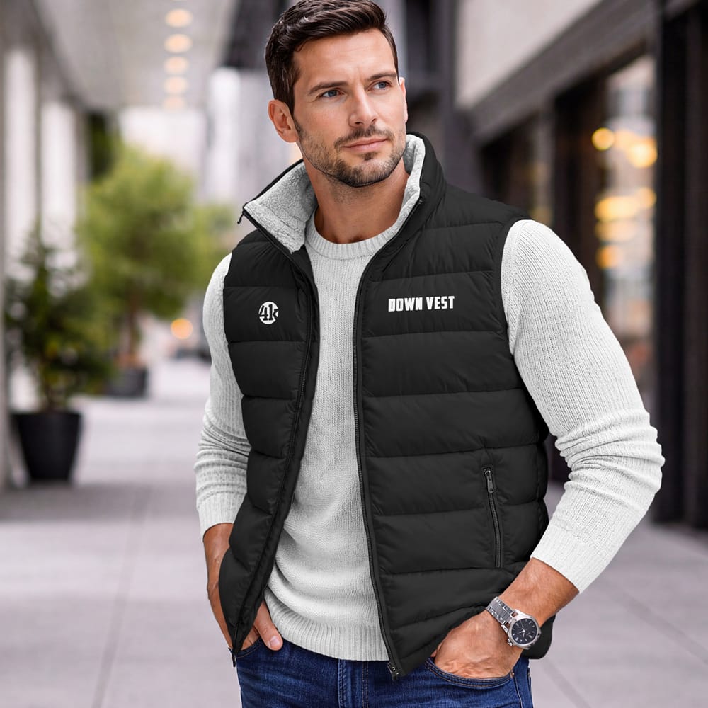 Free Down Vest Mockup PSD