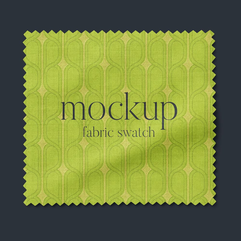 Free Fabric Swatch Mockup PSD