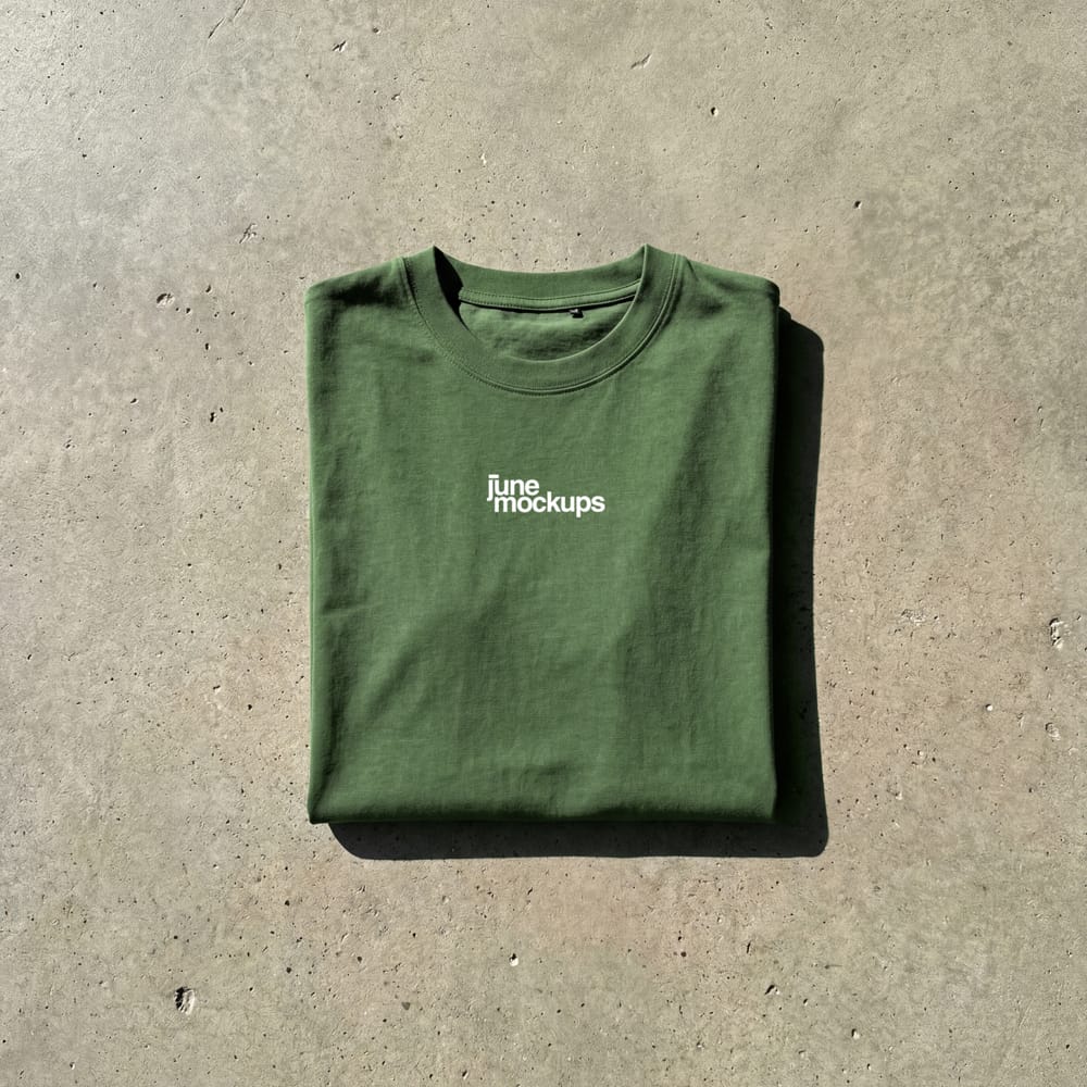 Free Folded Streetwear Mockup PSD