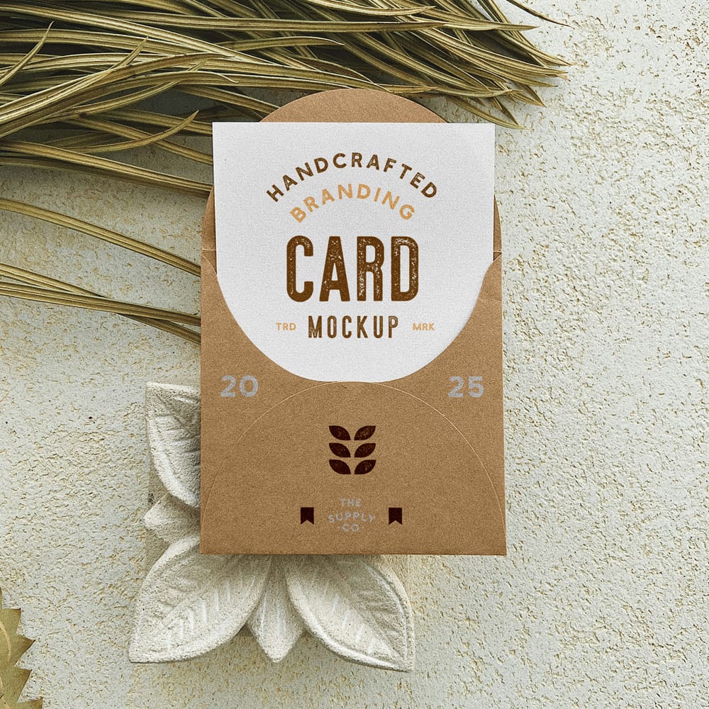 Free Luxury Kraft Envelope Mockup PSD