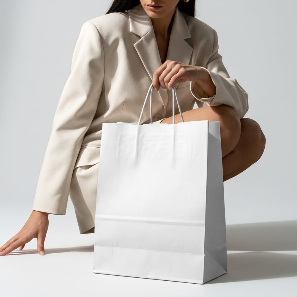 Free Luxury Paper Shopping Bag Mockup PSD
