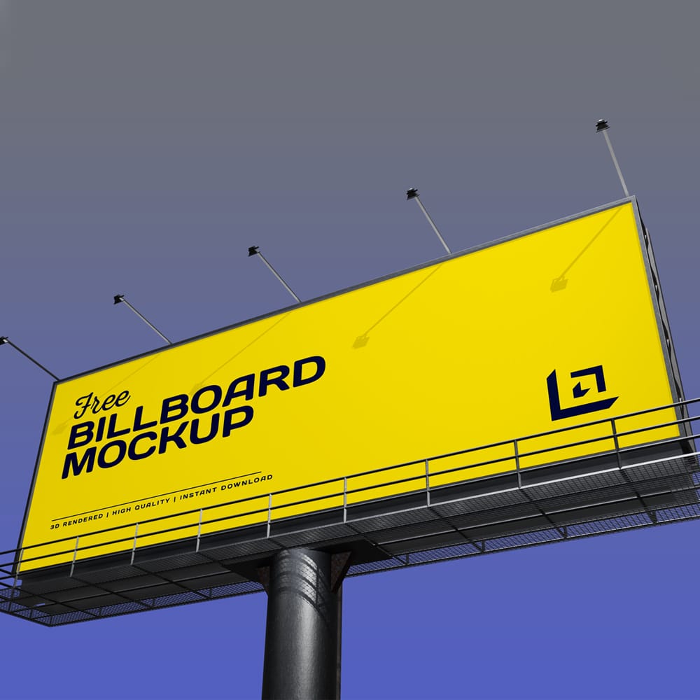 Free Premium Billboard Mockup PSD