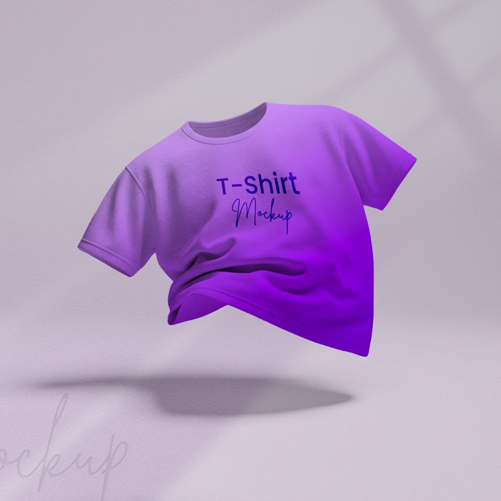 Free T-Shirt Design Mockups PSD
