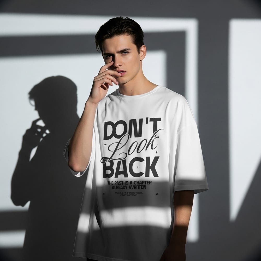 Free Urban Oversized Cotton Tee Mockup PSD