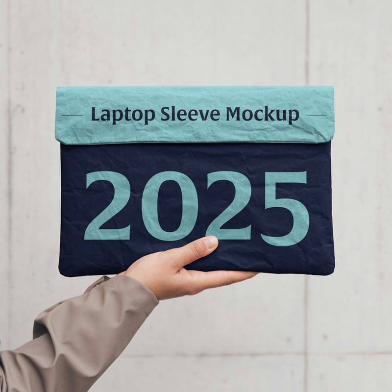 Laptop Sleeve Mockup PSD