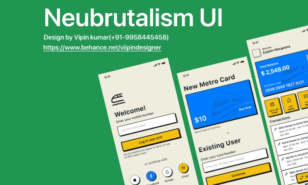 Neubrutalism UI