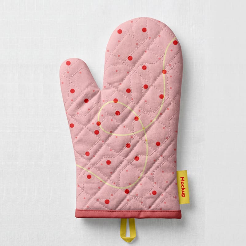 Oven Mitt Mockup PSD
