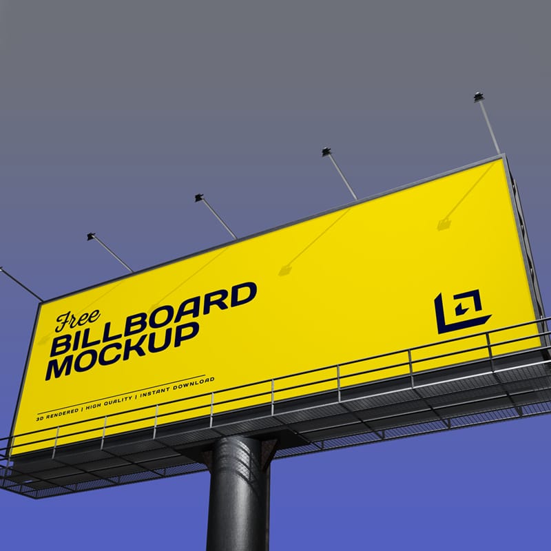 Premium Billboard Mockup PSD