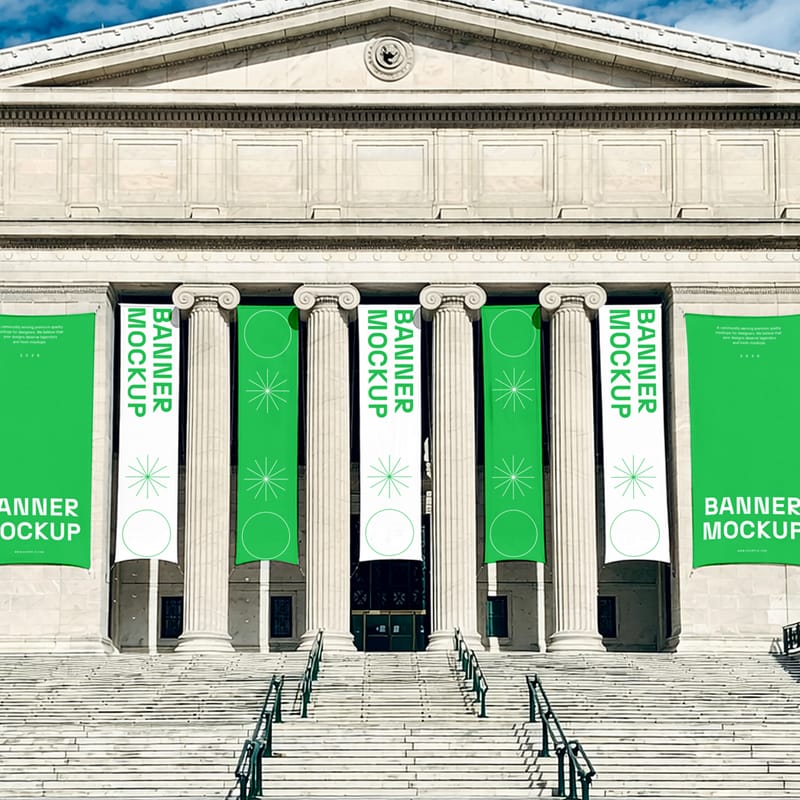 Seven Museum Banner Mockups PSD