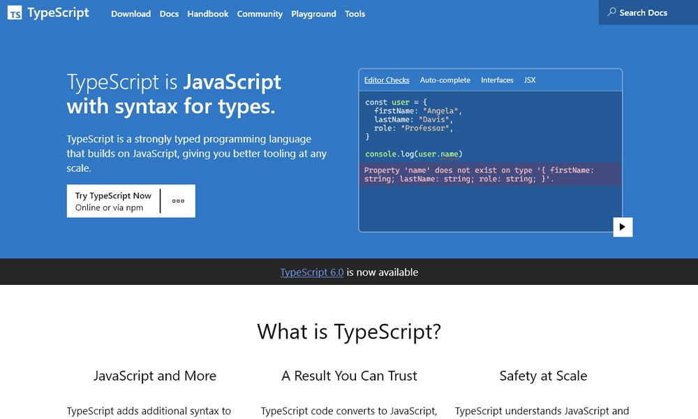 TypeScript IDE showing type definitions for offline sync state and database schema