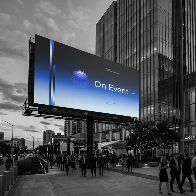 Urban City Billboard Mockup PSD