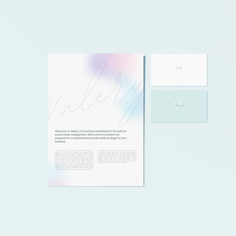 Valery Stationery Mockup PSD