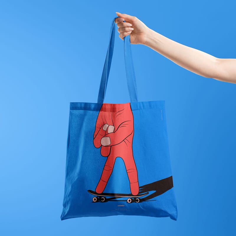 Versatile Hand-Held Tote Bag Mockup PSD