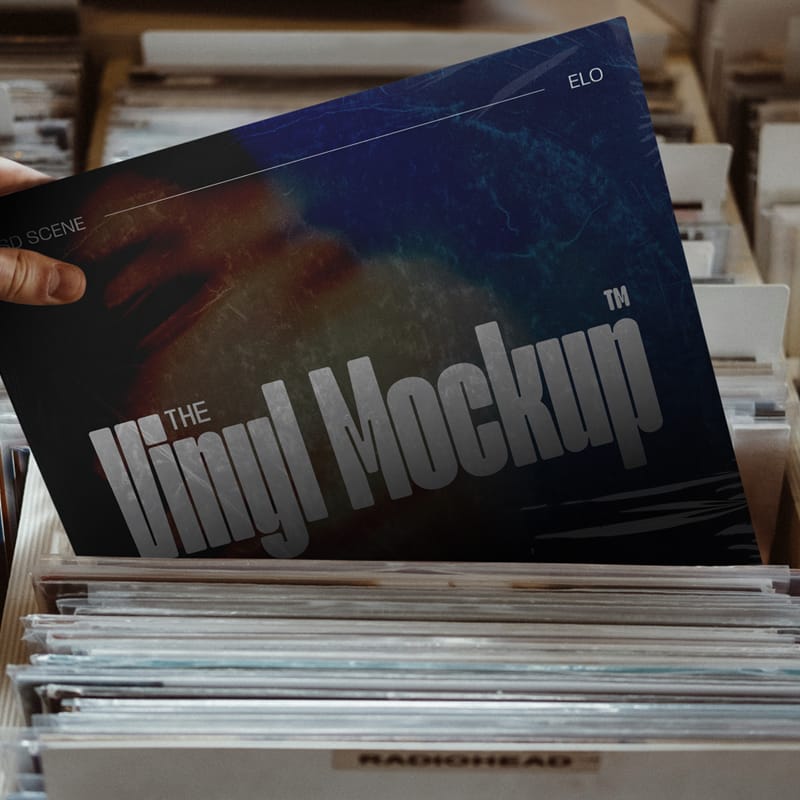 Vinyl Album Mockup PSD