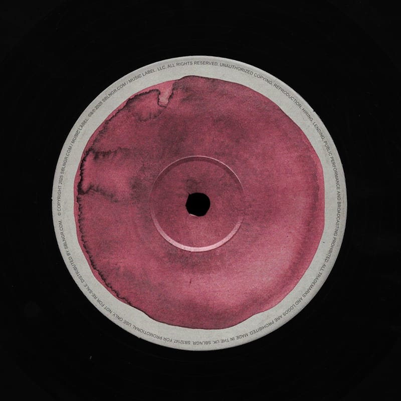 Vinyl Label Mockup Template PSD