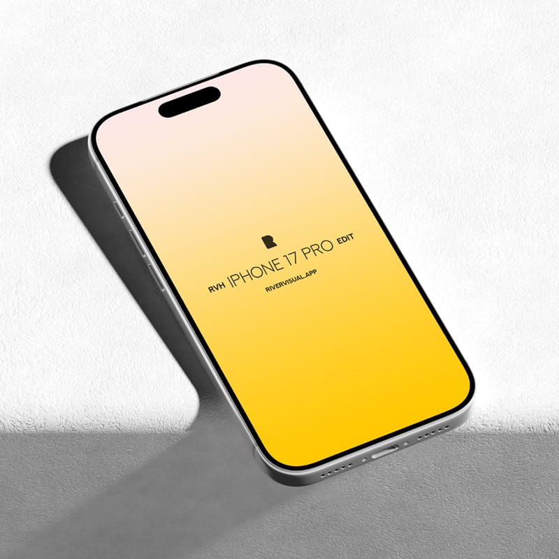 iPhone 17 Pro Round Mockup PSD