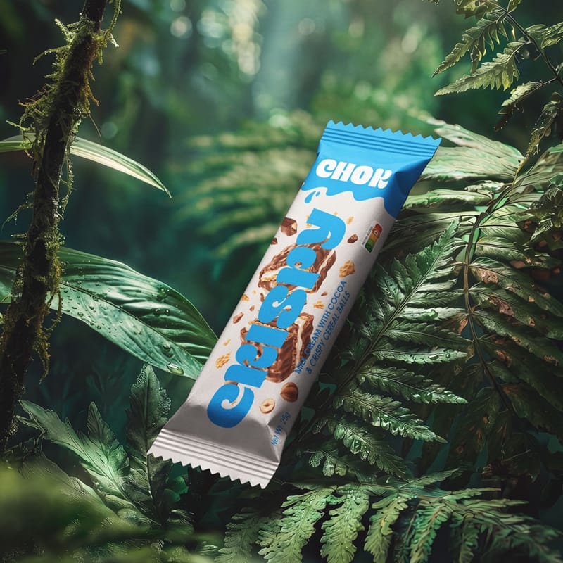 Candy Bar in Tropical Jungle Mockup PSD