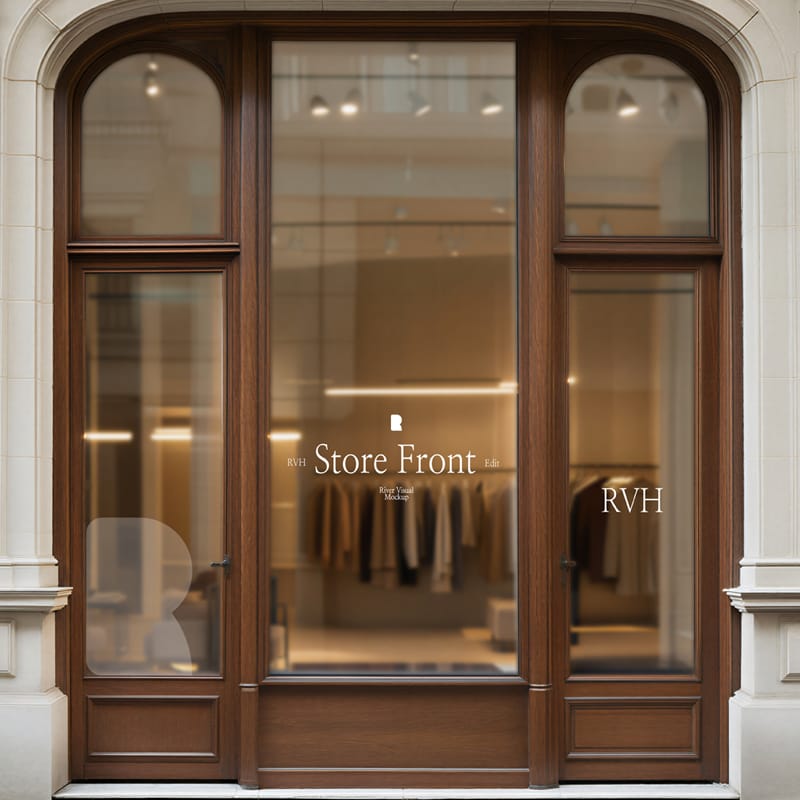 Classic Store Front Mockup PSD
