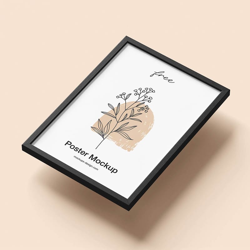 Frame Poster Mockup Template PSD