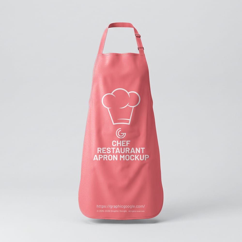 Free Chef Restaurant Apron Mockup PSD