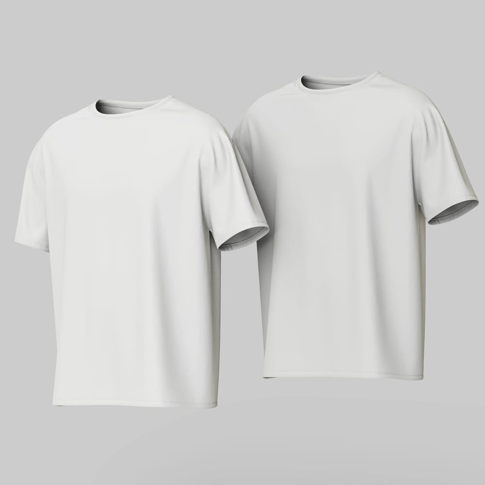 Free Minimalist Oversized T-Shirt Mockup PSD