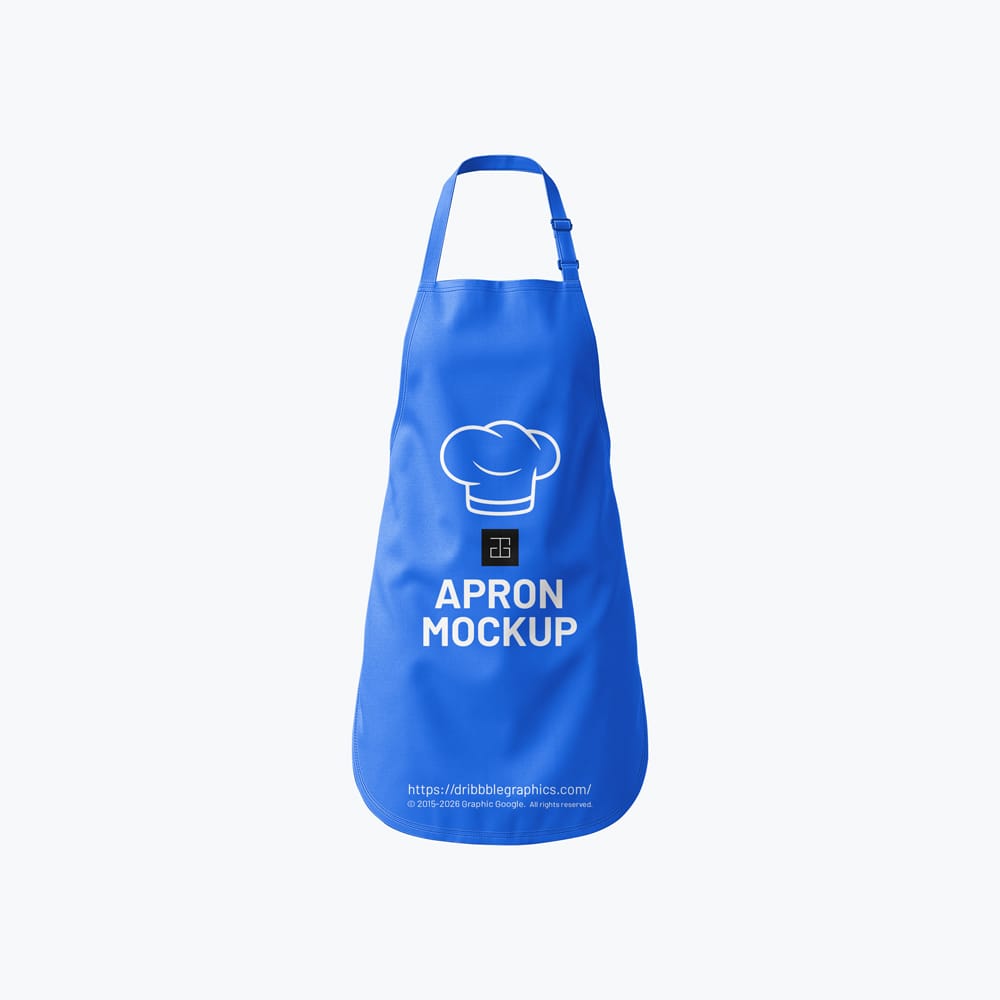 Free Minimalist Professional Apron Mockup PSD