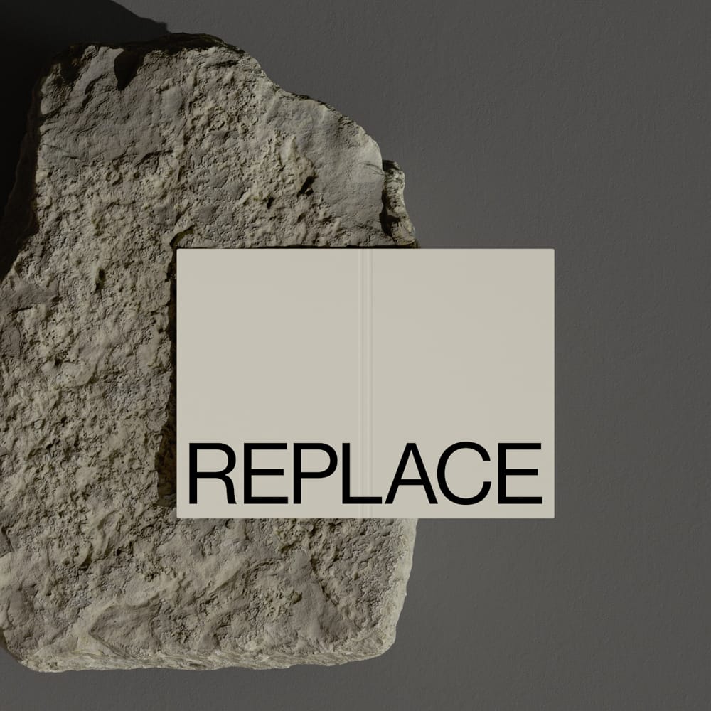 Free Minimalist Stationery Mockup on Natural Stone PSD