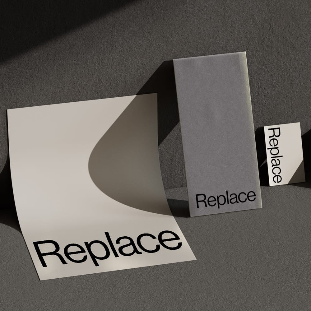 Free Minimalist Stationery Mockup with Shadow Overlay PSD