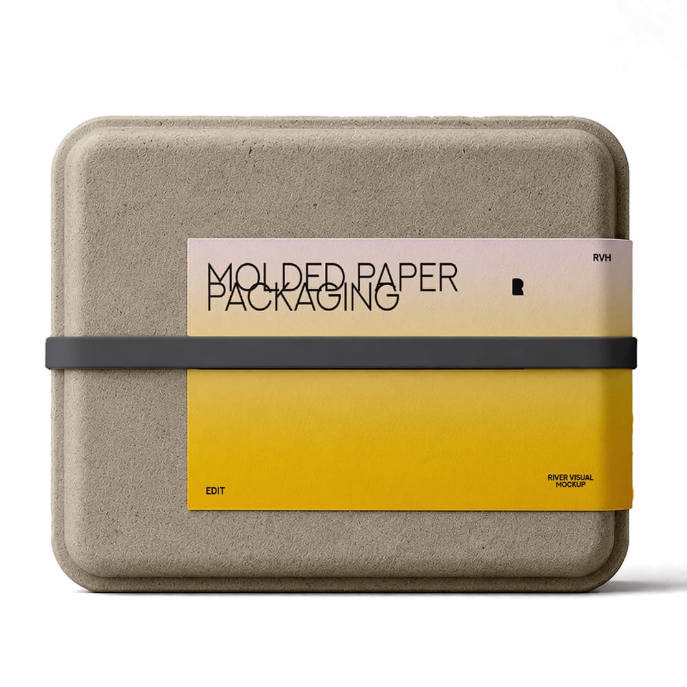 Free Molded Paper Packaging PSD