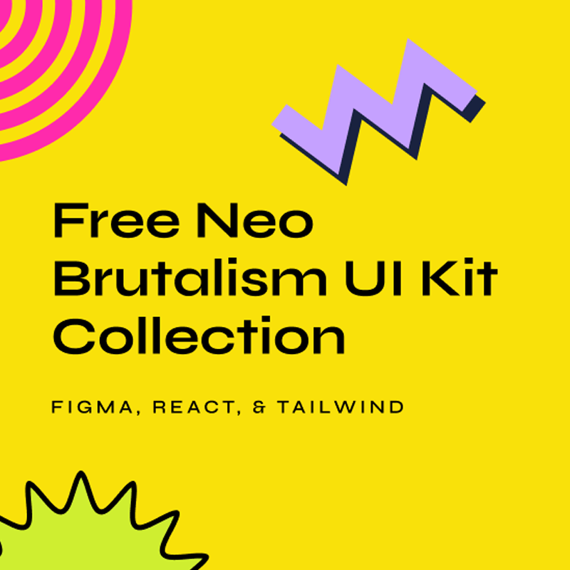Free Neo Brutalism UI Kit Collection