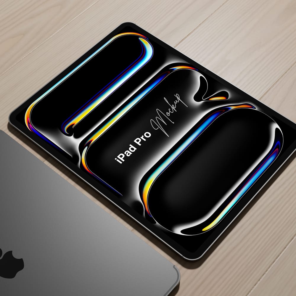 Free Premium Space Black iPad Pro Mockup PSD